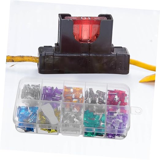 Kit de Fusibles Automotrices Mini con 120 Piezas y Estuche miniatura 2