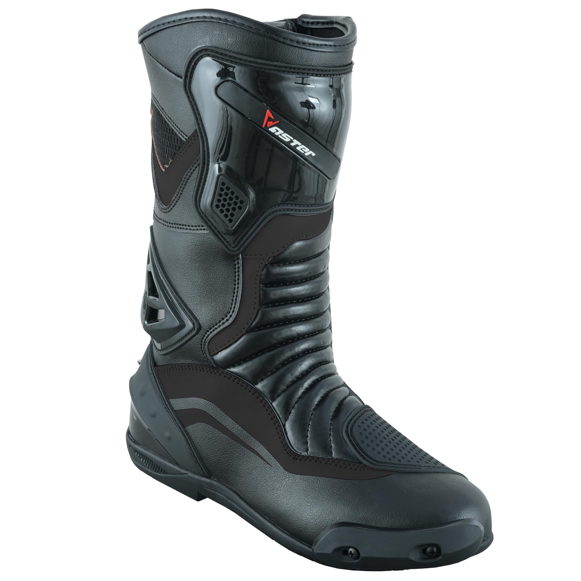 Zapatos de moto largos hasta el tobillo para mujer botas rosas para moto zapatos de cuero impermeables