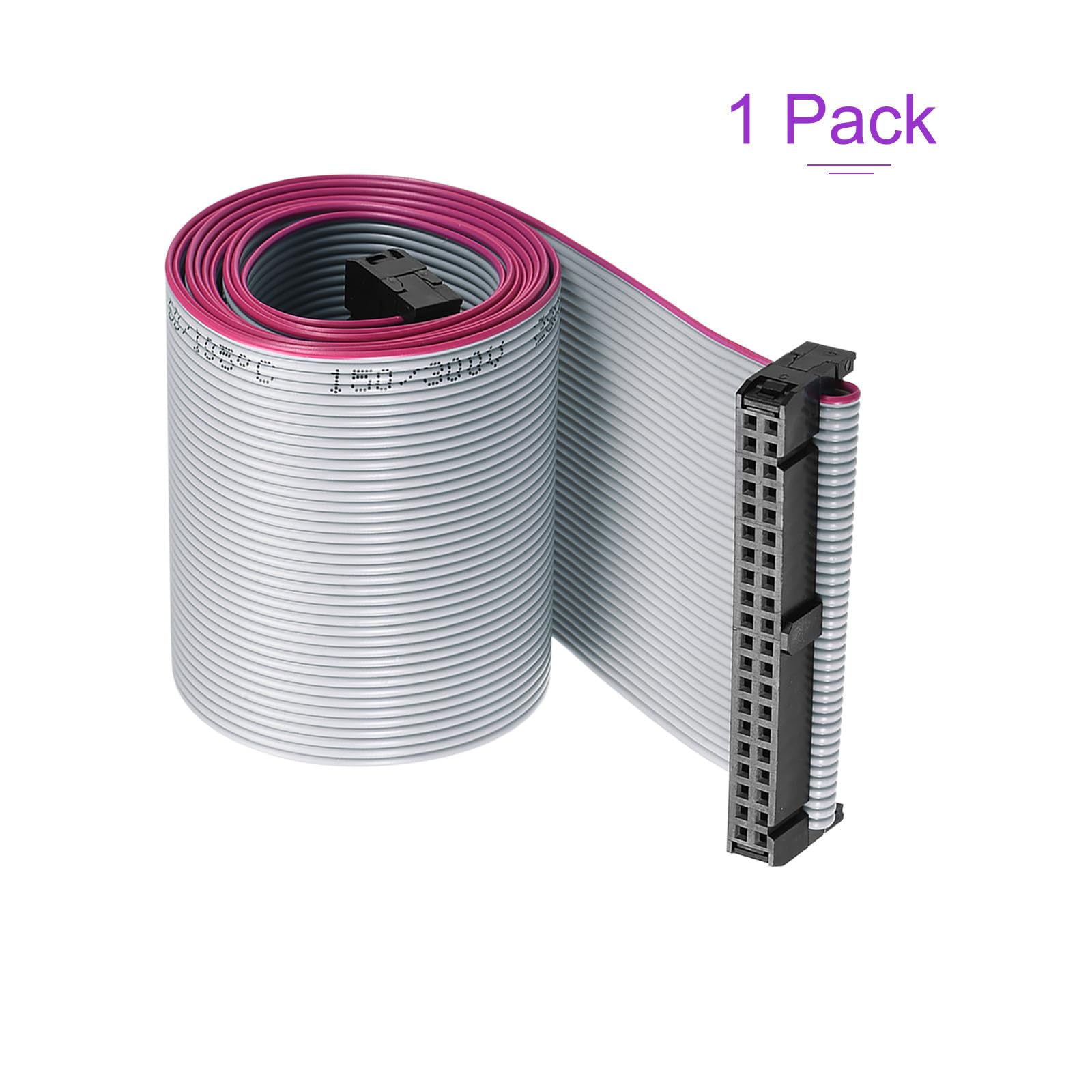 DMiotech 40 Pin 1m Long 2.54mm IDC Wire Flat Ribbon Cable FC to FC