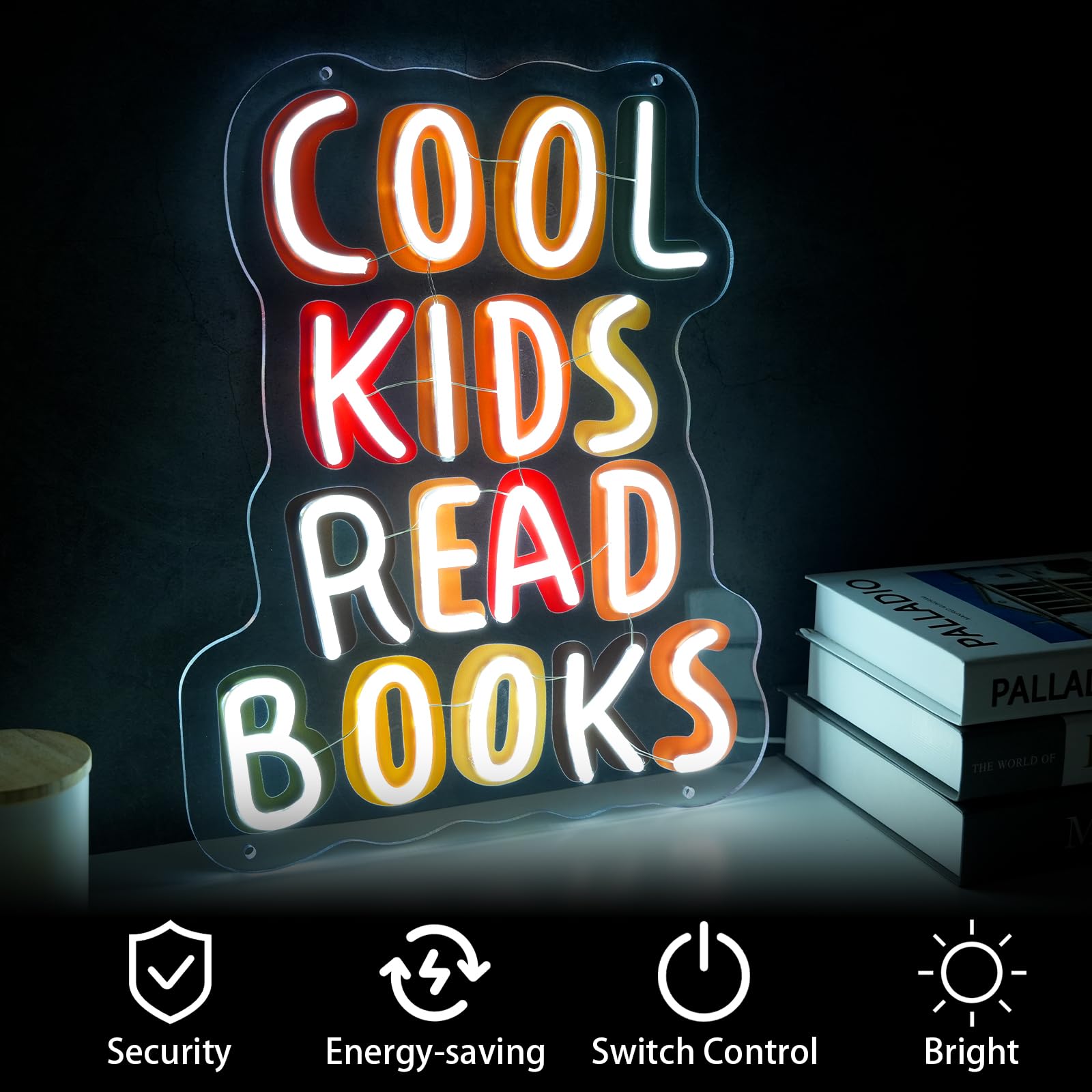 Used Books Led Sign s Read More Books Neon Sign For Wall Decor Dimmable Books Led Signs ...