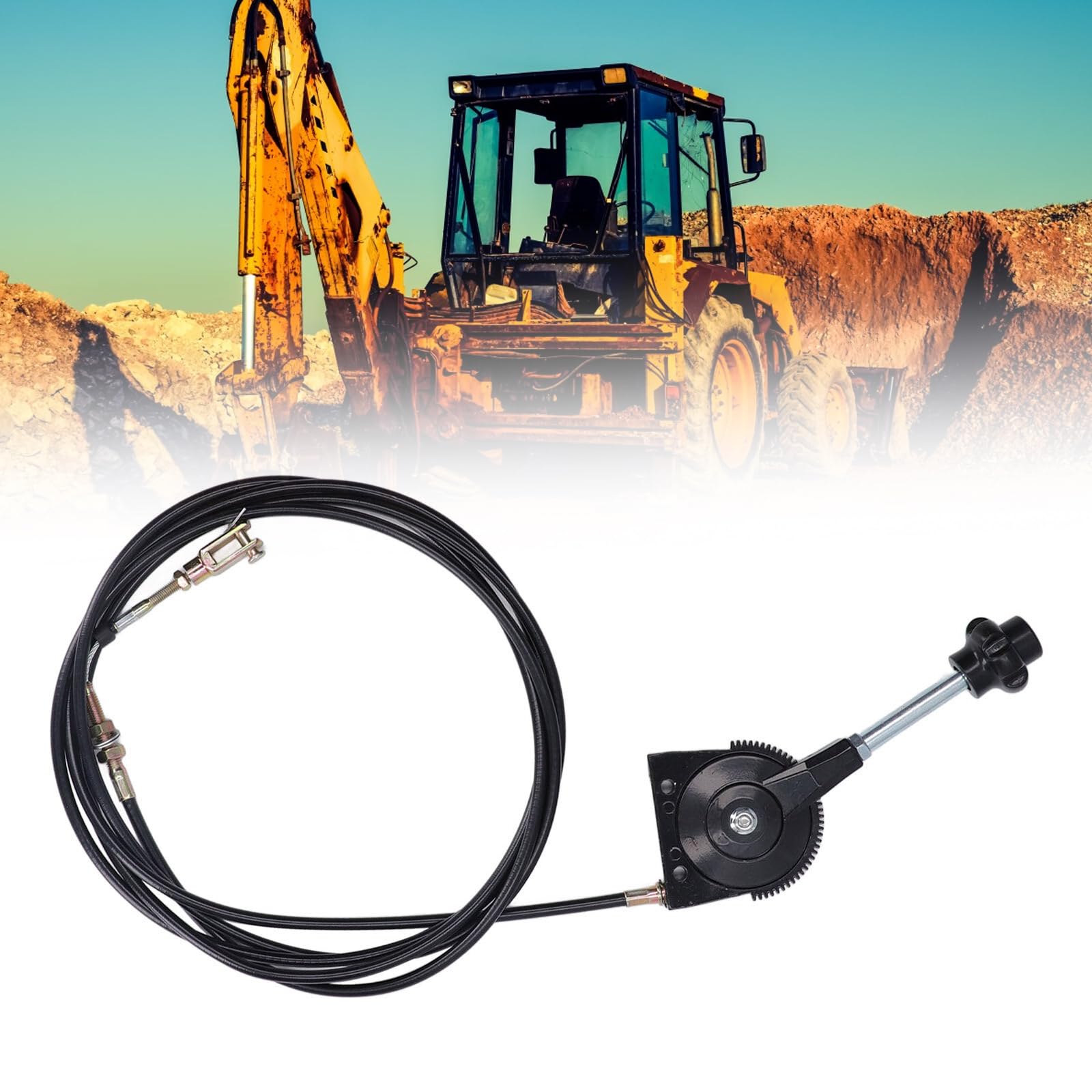 Escavatore cavo dell'acceleratore manuale dell'acceleratore dell'escavatore,cavo del gas manuale lungo escavatore,cavo di controllo del gas in acciaio inox PU per escavatori e carrelli misti,