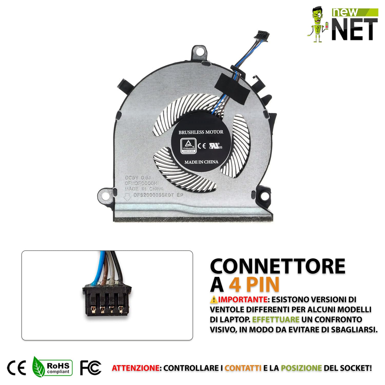 PC LECCO - Ventola Di Raffreddamento CPU Per HP Pavilion 15-CX 15 - Foto 9