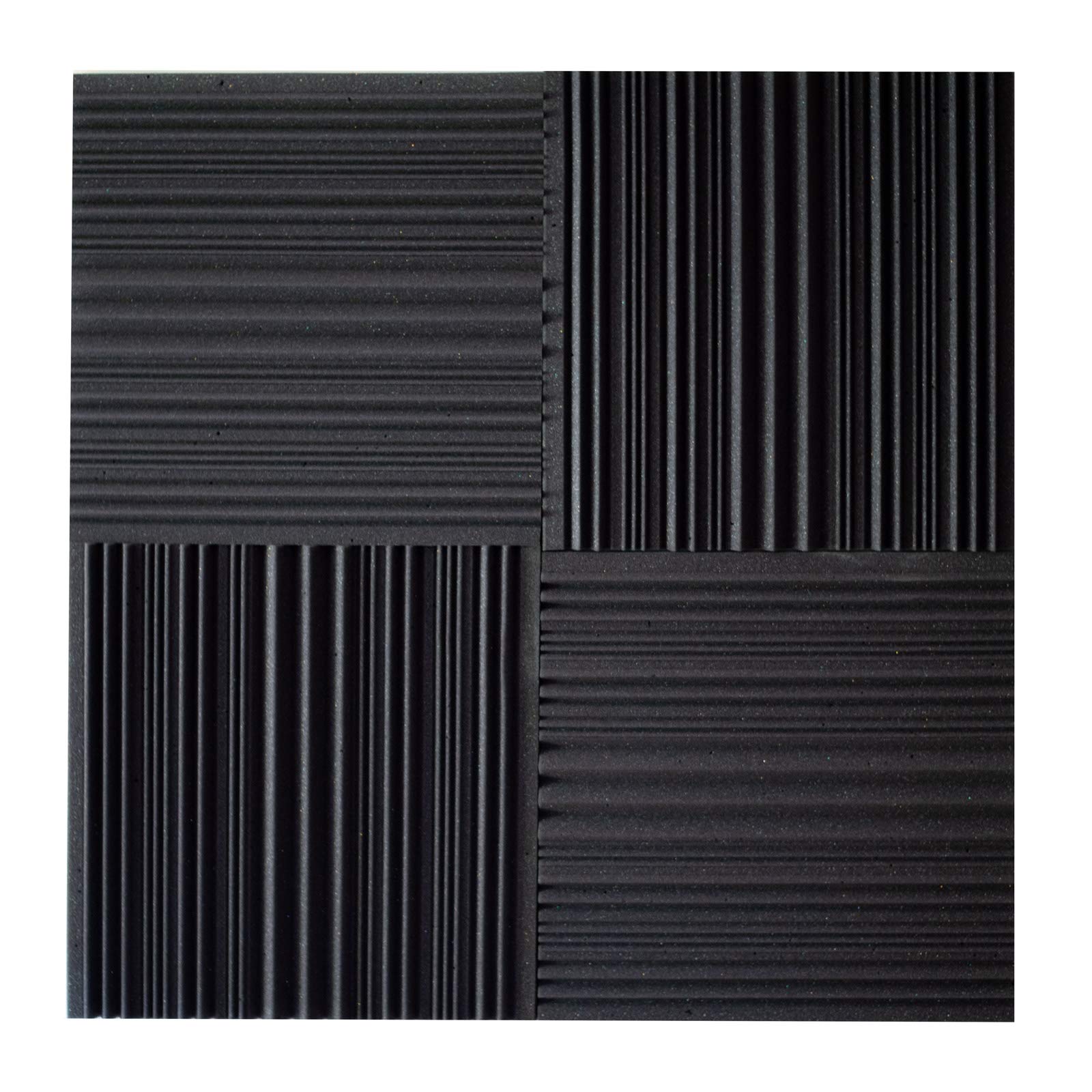 Keyhelm | Pannelli Fonoassorbenti ECG | 50x50x altezza 4cm D25 Grigio antracite | Pacco da 20 (5mq) | Correzione Acustica medio-alte frequenze | Studi di registrazione