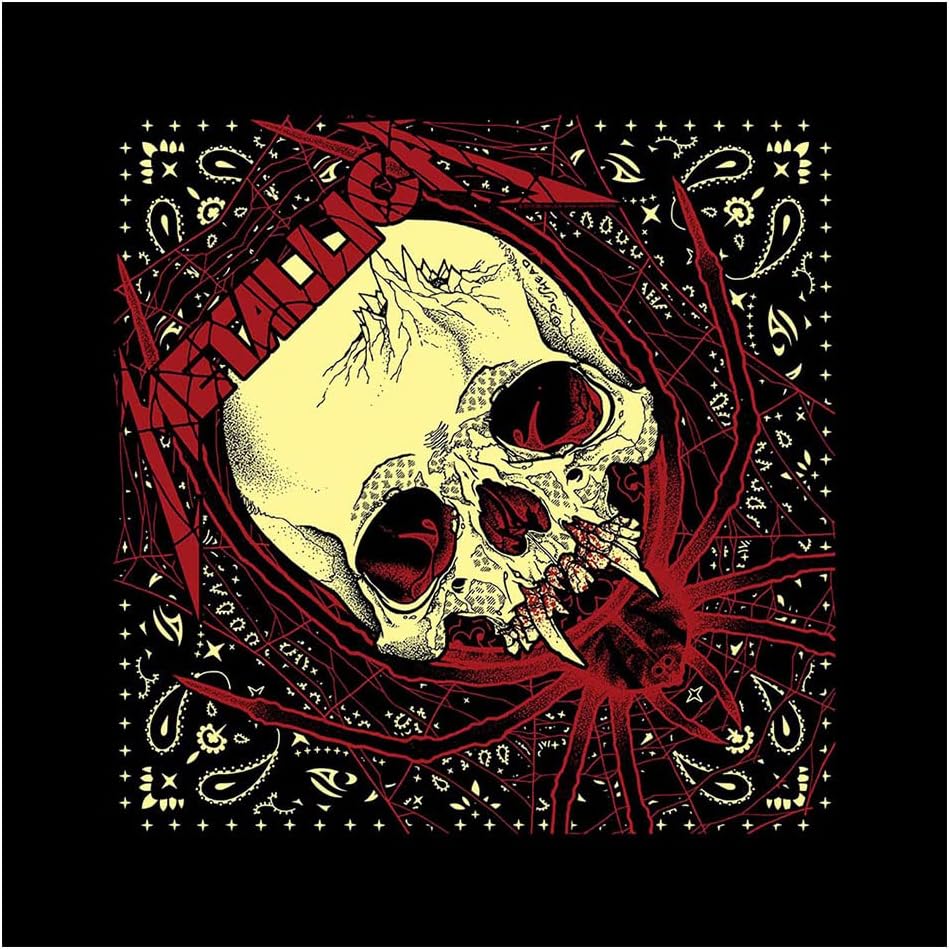 Spider Skull Bandana Black