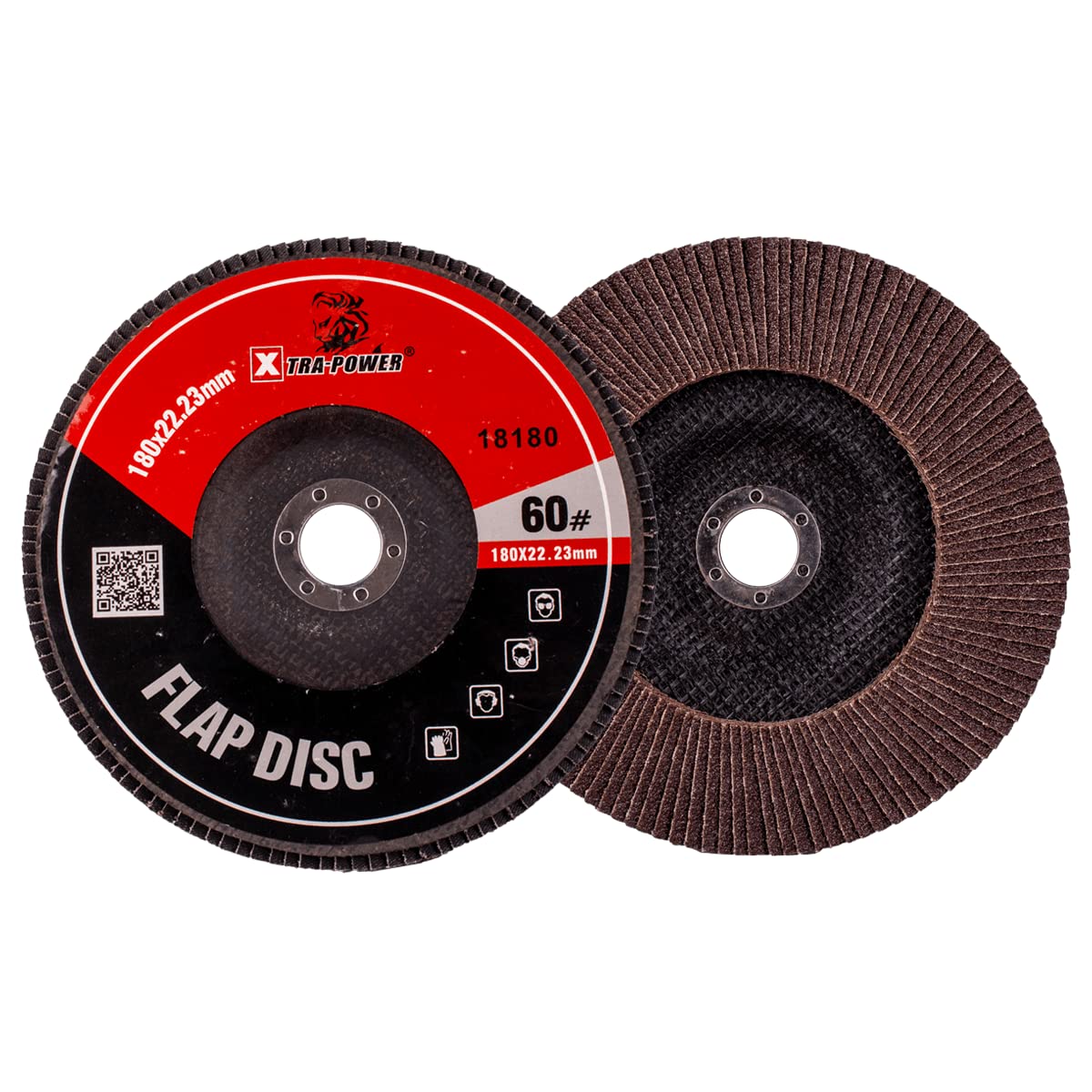 toolfi XtraPower High Density 4", 100mm, Flap Disc/polishing Disc for Angle Grinders, Assorted Grit, Pack of 5