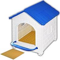 Pitalok Large Plastic Chicken Nesting Box for Eggs - Easy 5-Min Assemble, Rust-Proof, Washable Pad, Wall/Ground Mount (1 Pack)