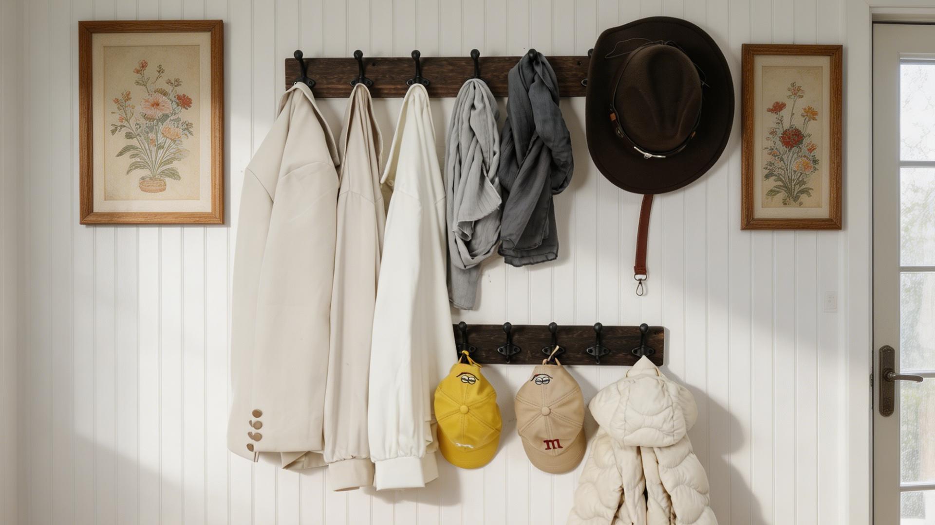90's «Coat hanger » vintage デザイナーズ Amazon.com: WEBI Rustic Coat Rack Wall Mount,5 Cast Iron Coat