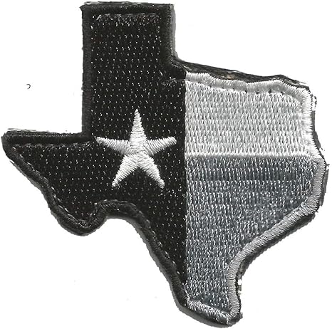Die-Cut Tactical Texas Patch - Black