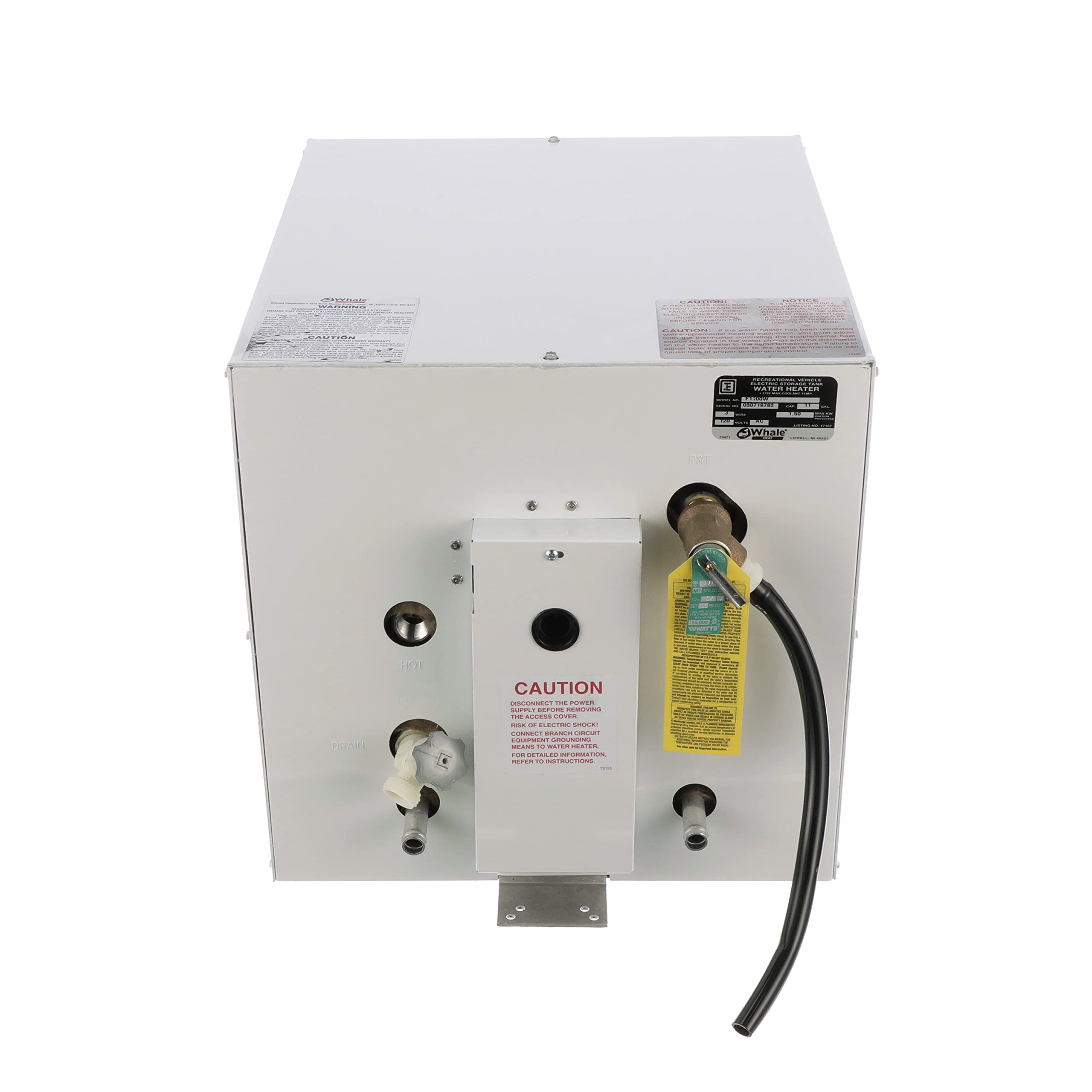 Whale Marine Whale Seaward 11 Galllon Hot Water Heater W/Front Heat  Exchanger White Epoxy Finish : Amazon.co.uk: Automotive