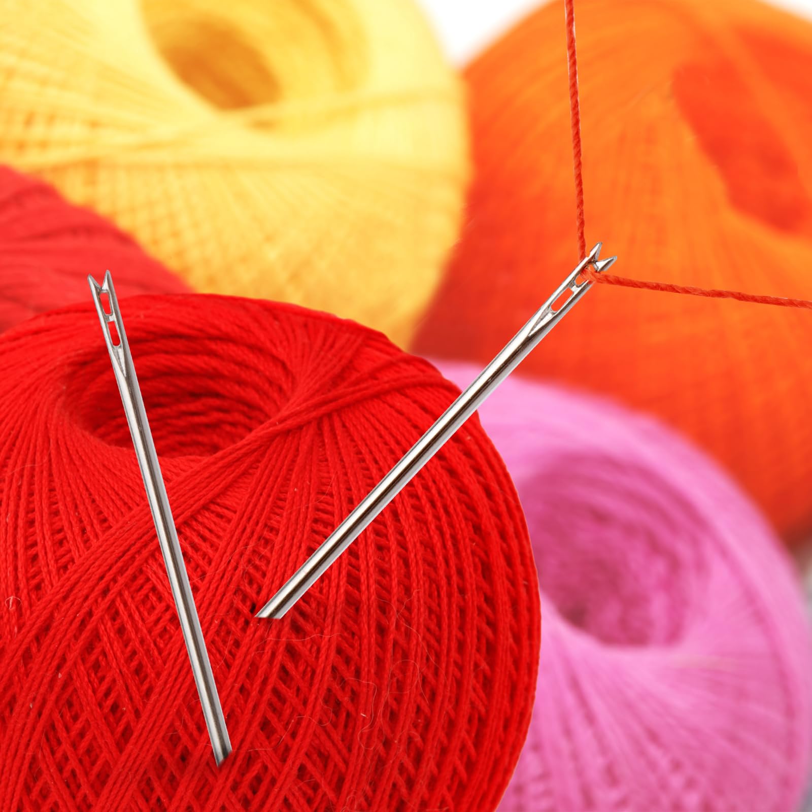 Set Di 12 Aghi Da Cuco A Mano Con Infilatore, Aghi Da Ricamo E Maglia - Foto 9