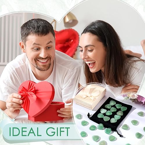 Miniatura 6 de 120 piezas de cristales de cuarzo en forma de corazón para el día de San Valentín, piedras a granel, piedra pulida natural, corazón tallado, cristal