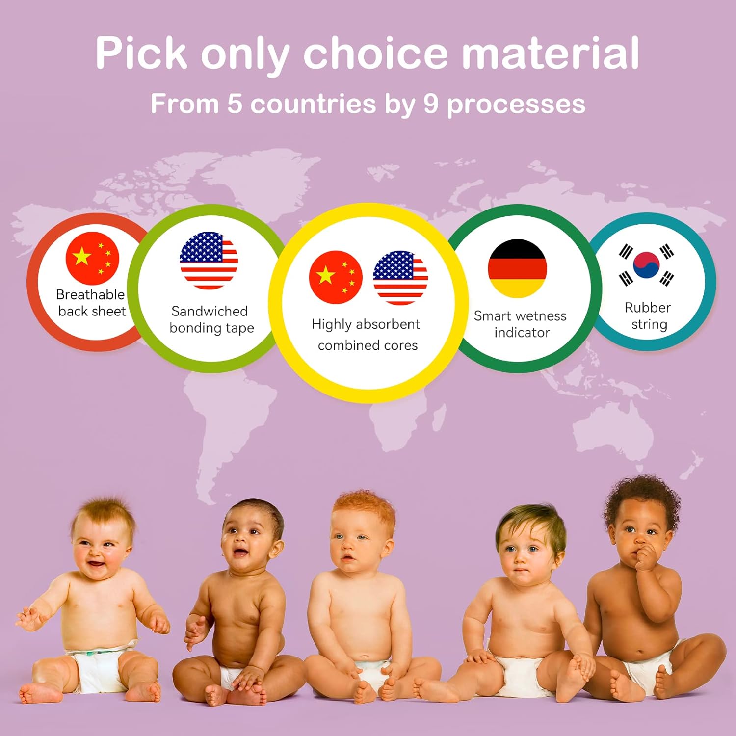 Buy Newborn Baby Diapers Size 1(814lb) 82 Count,Babycozy Bouncy Soft