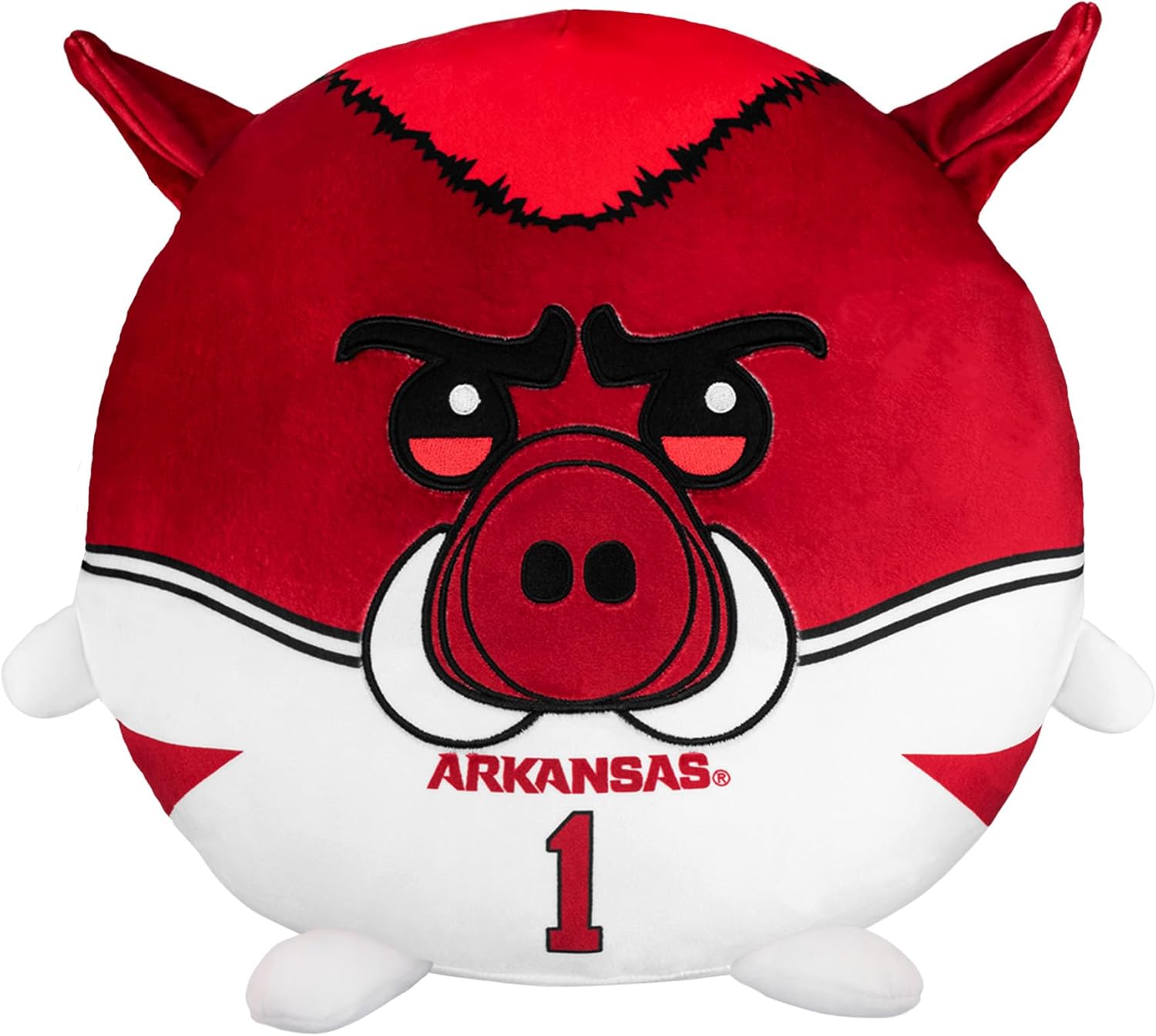 Sleep Squad Arkansas Razorbacks Big Red 12" Mascot Kiri Cloud Plushie - Official Collegiate Plush