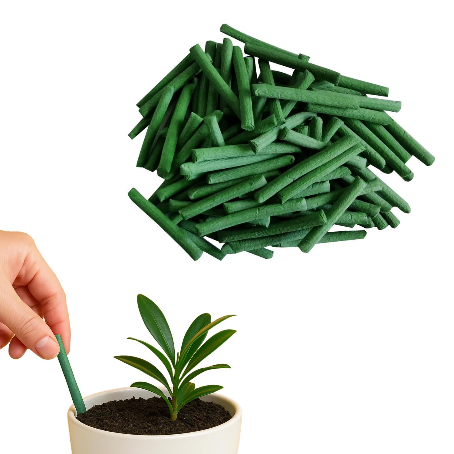 Cinagro Plant Food Sticks, Pack of 20, Slow Release Fertilizer, Natural Magic Stick for Indoor & Outdoor Potted Plants, Organic Sticks for Plants, Promotes Healthy Growth, Beautiful Flowers & Fruits-image-1