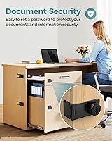 Vista 4 de Cerradura de Pestillo de Puerta de Combinación de Gabinete de 90 Grados, Cerradura de Pestillo Giratorio con Contraseña de Aleación de Zinc