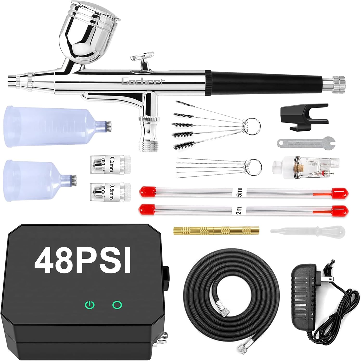 Gocheer Airbrush Kit with Air Compressor