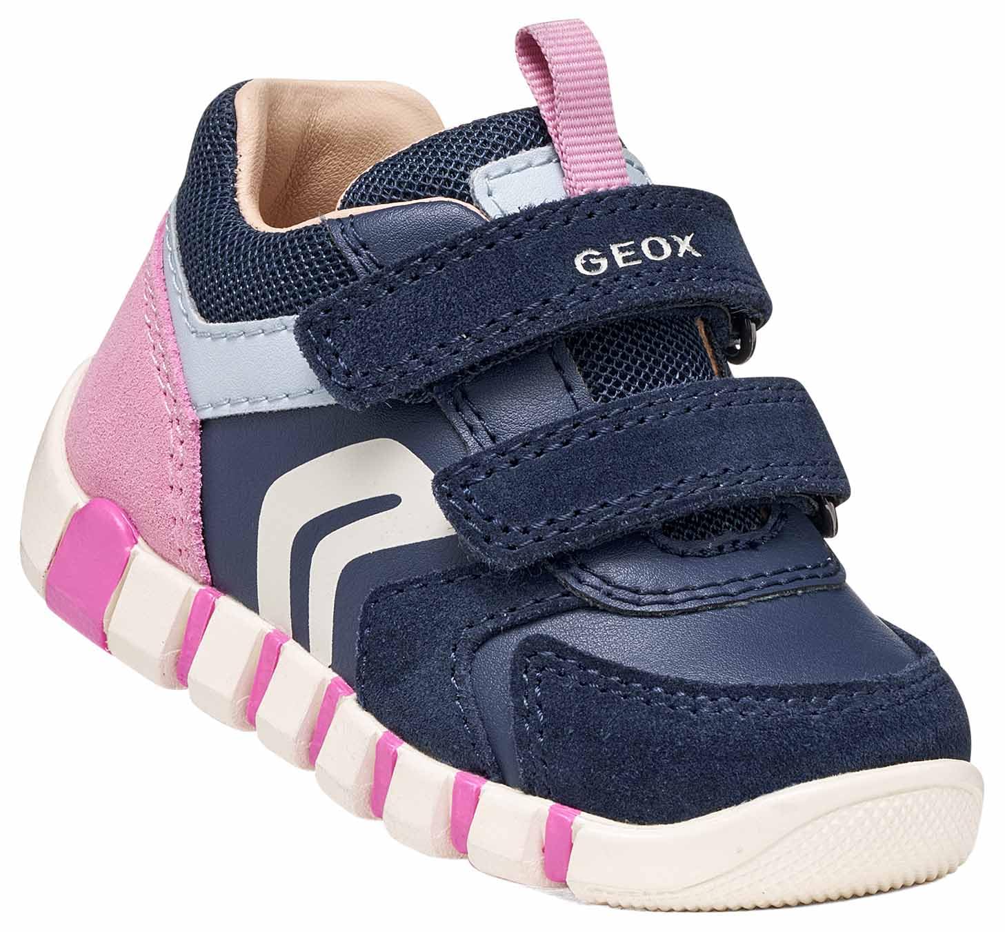 Geox Baby Girl B IUPIDOO Girl C First Steps Navy/DK Pink 21_EU