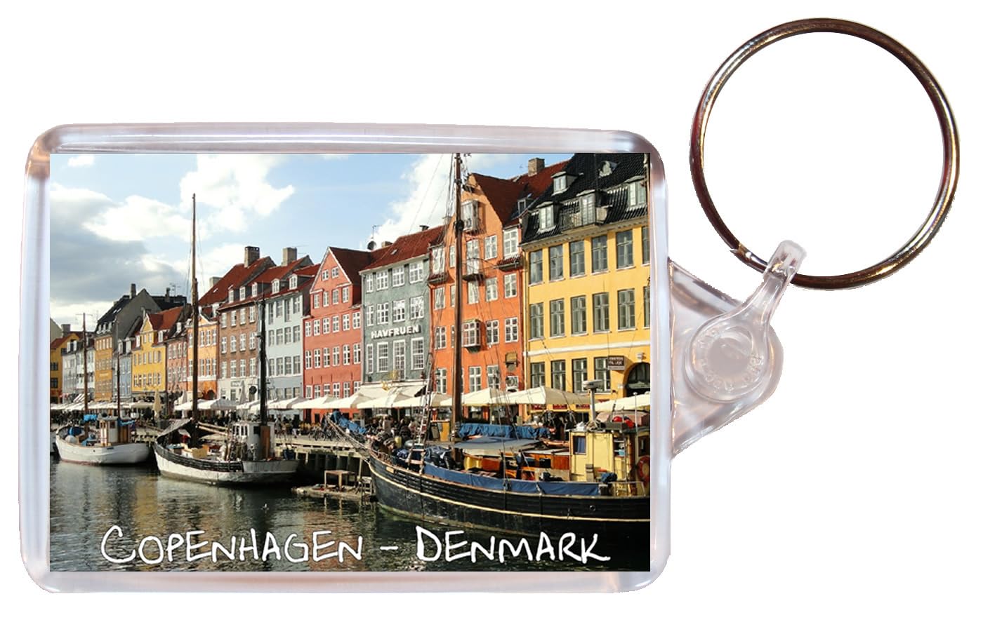 Baked Bean Store Copenhagen - Denmark - Double Sided Large Keyring Gift/Present/Souvenir