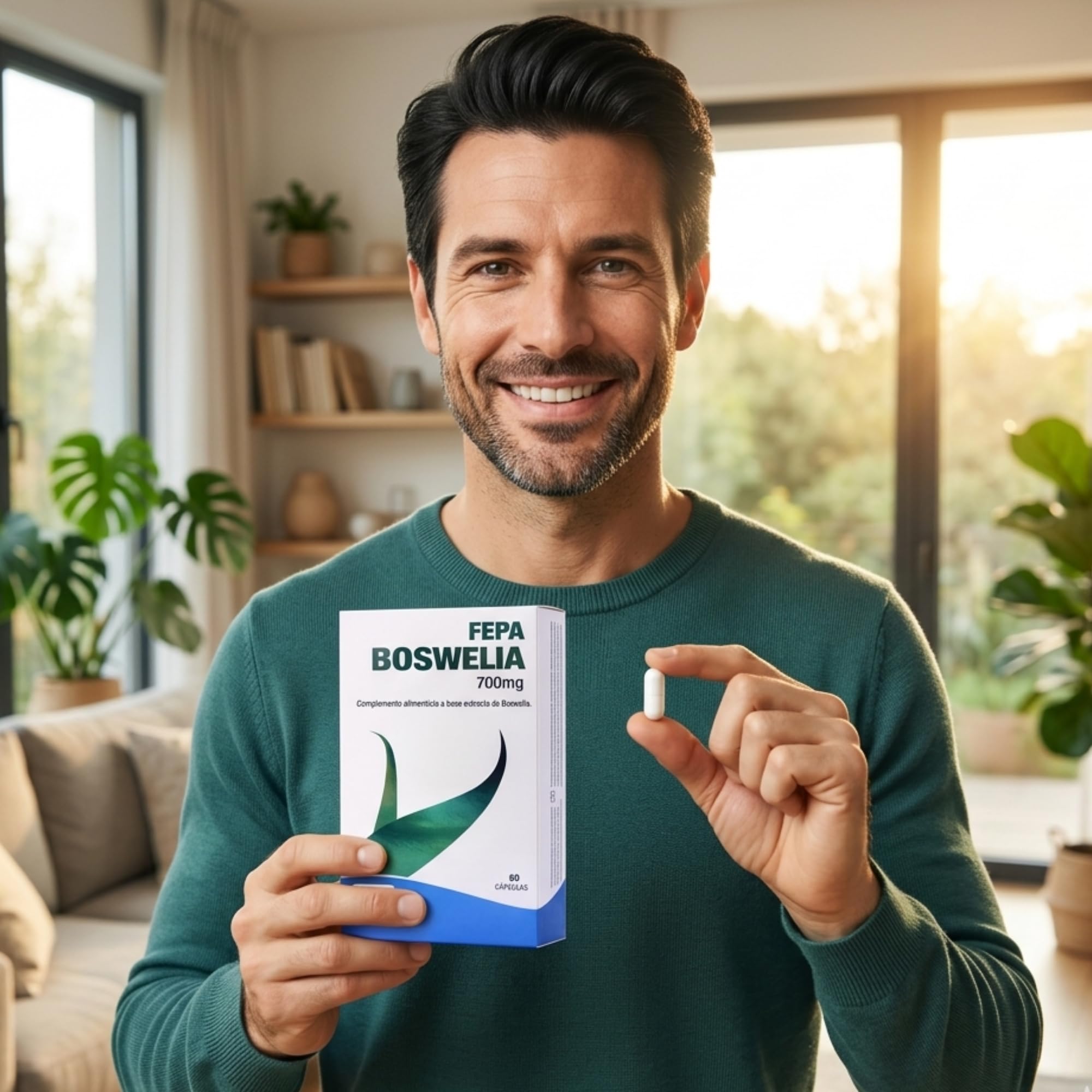FEPA Boswelia – 60 Cápsulas – Cápsulas con Extracto Vegetal de Boswellia – Complemento Alimenticio Natural para Apoyo Articular, Flexibilidad y Comodidad en el Día a Día – Fepadiet