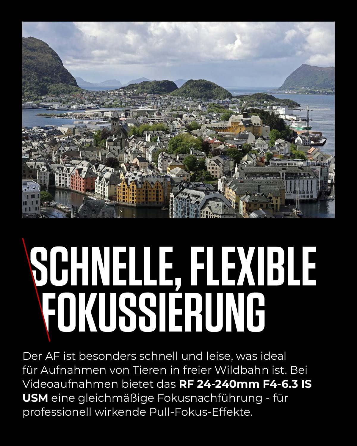 Canon RF Objektiv 24-240mm F4-6.3 IS USM – 10x Weitwinkel- und Teleobjektiv für Natur, Landschaft & Street | Kompatibel mit EOS R System