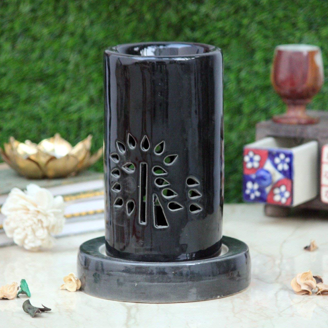 Ceramic Electrical Aroma Diffuser Lamp Oil Warmer Aroma Burner Pipe