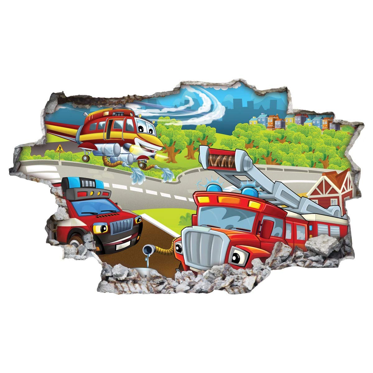 3D Wall Sticker Graffiti Wall Sticker Name Edward Wall Breakthrough Sticker Boy Self-Adhesive Wall Sticker Boys Decoration Children's Room 11MB497, Wall Picture Size F: Approx. 140 Cm X 82 Cm - View #8