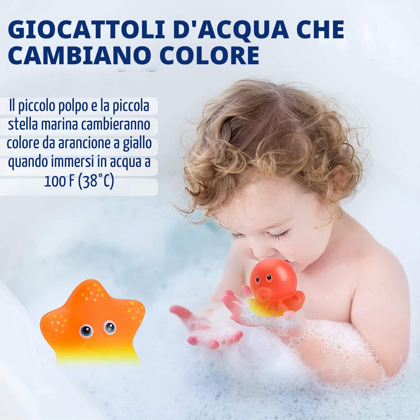 Giocattoli per Bagnetto, 7 pezzi Giocattoli da Bagnetto per Bambini, Giocattoli da Bagno Morbido, Per il Bagnetto, Senza Bisfenolo A,Animali Diversi, Ideale per il bagnetto Giochi Bagnetto