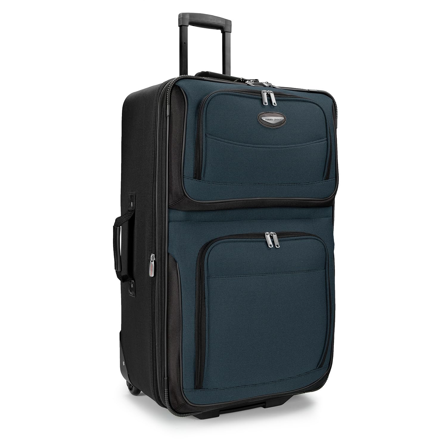 Travel Select Amsterdam Expandable Rolling Upright Luggage, Navy, Checked-Large 29-Inch ( USED)
