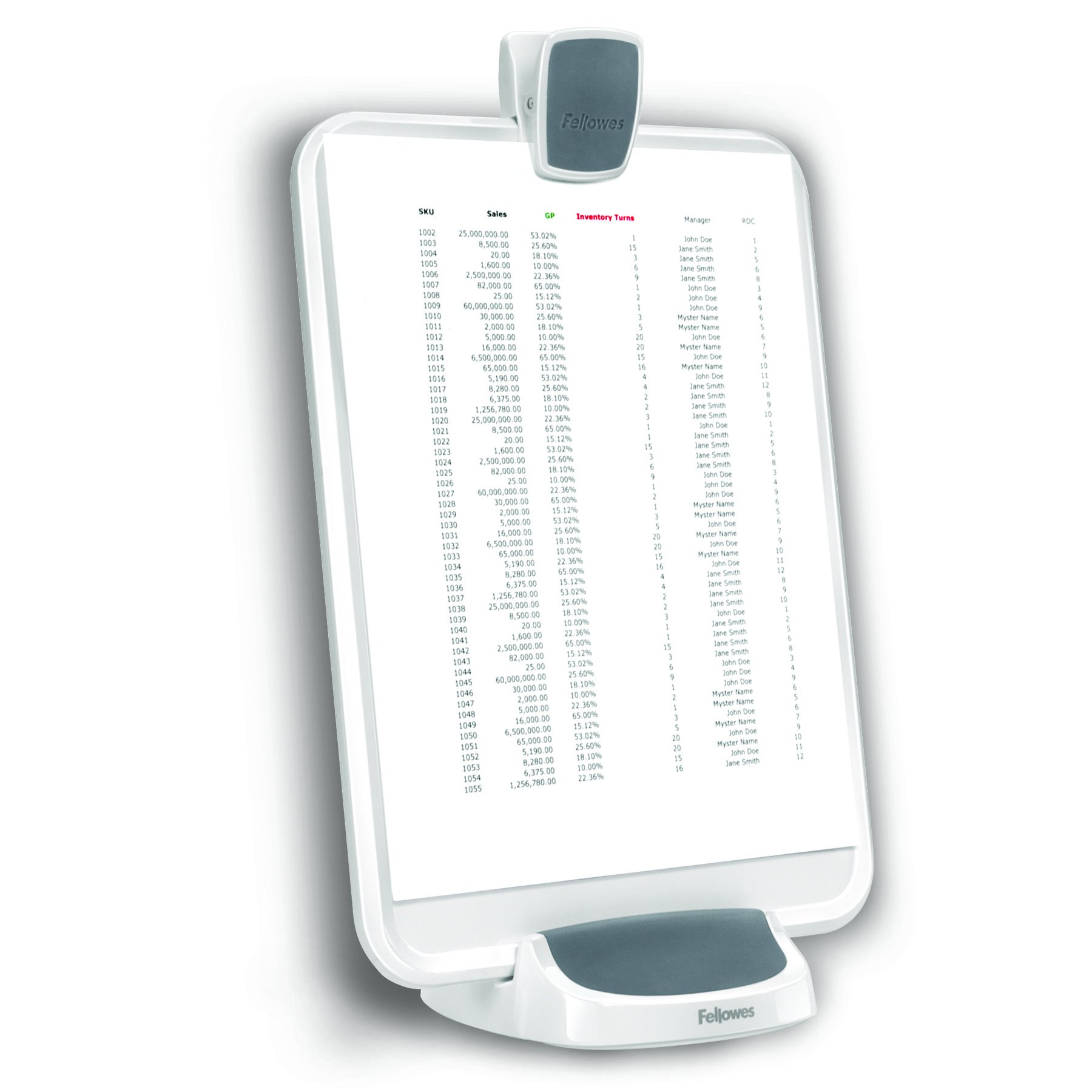 Fellowes Leggio Reggidocumenti I-SPIRE Series, Bianco