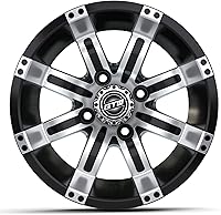 Vista 6 de Tempest - Rueda de aluminio para carrito de golf, patrón de pernos de 0.157 x 4.000 in (se vende como una sola unidad)