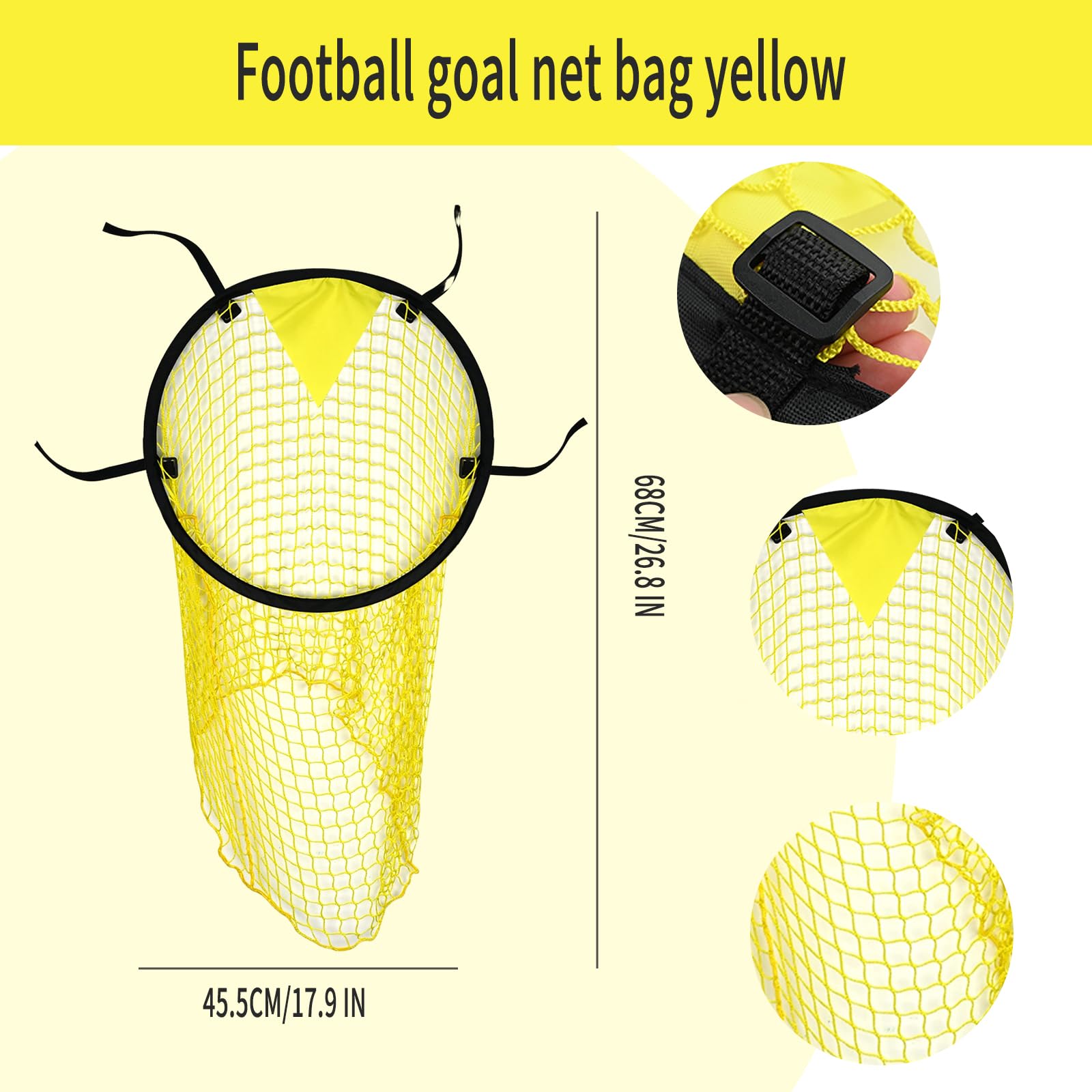 Filet Cible Football 45x60 Cm – Améliore Ta Précision De Tir, Sangles Réglables, Entraînement Adulte & Enfant