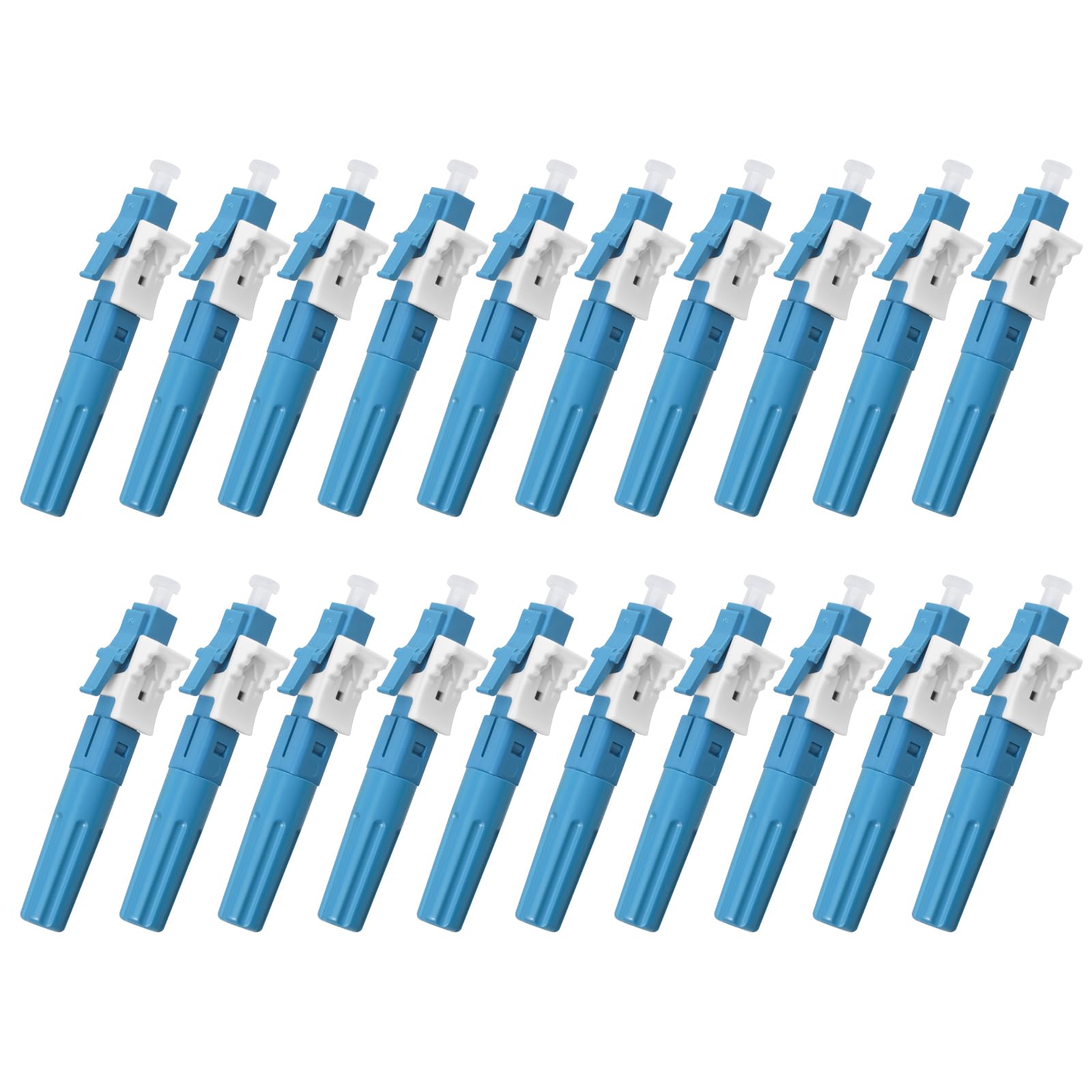 Confezione da 20 connettori rapidi monomodali LC/UPC, adattatore rapido meccanico a bassa perdita per reti FTTH e CATV