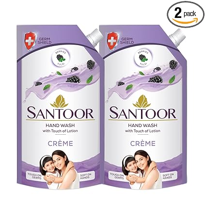 Santoor Crme Handwash,? 700ml(Pack of 2)