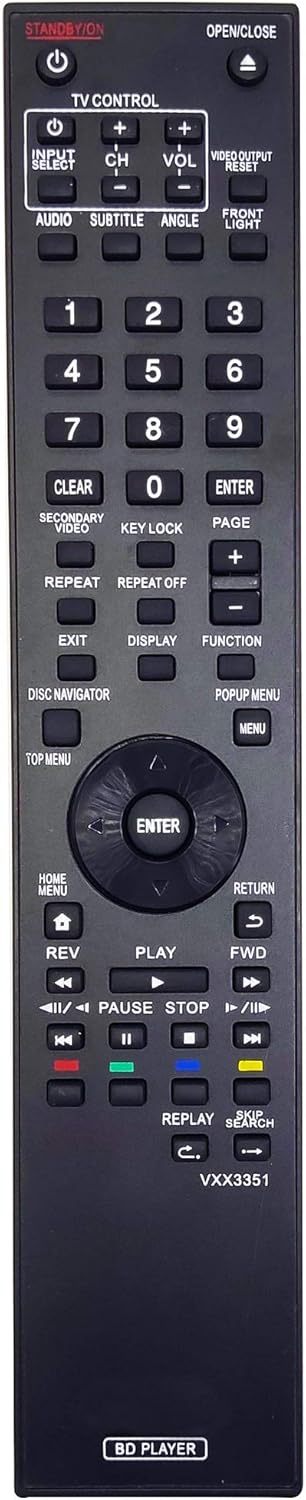 Telecomando Sostitutivo VXX3351 Per Pioneer BDP-120, BDP-121, BDP-330 | Senza Programmazione