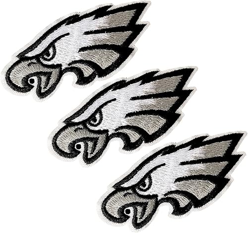 Parche bordado con logotipo de equipo de rugby PE, parche termoadhesivo para chaqueta, mochila, jeans, chaqueta, 3 unidades