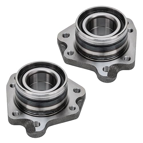 Miniatura 33 de Detroit Axle - Conjunto de 2 bujes de rodamiento de rueda delantera para Infiniti I30 I35 Nissan Altima Maxima X-Trail [5 Tapones]