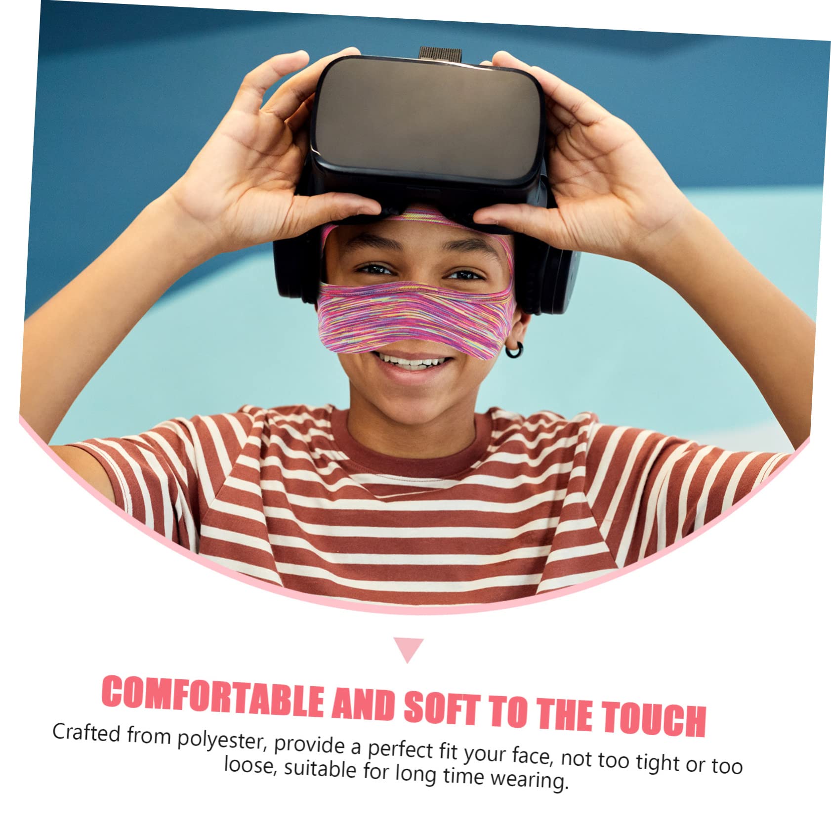 UPKOCH 5piezas Cubierta Acolchada para Auriculares VR Funda Transpirable y Absorbente De Sudor y Lavable Accesorio para Jugadores De VR Compatible Modelos De Auriculares