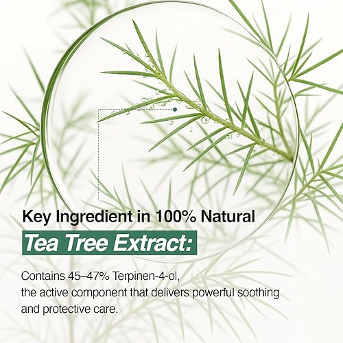 Miniatura 3 de Aceite de árbol de té 100 | Vegano | para pieles propensas al acné y con problemas | Alta concentración de 100% aceite, cuidado de la piel coreano