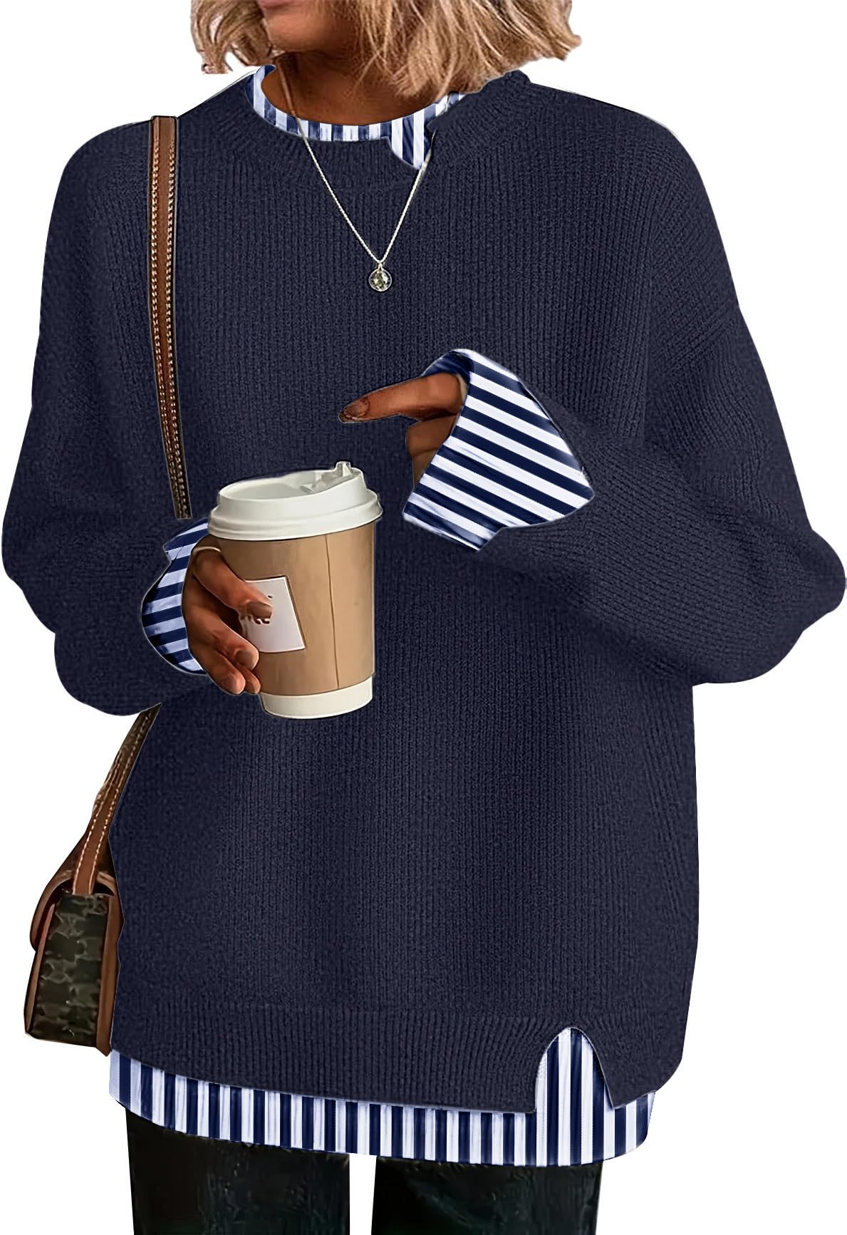 Disamer Cowboy Chic Knit Sweater
