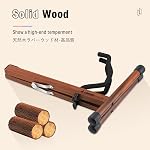 Donner Wooden Guitar Stand, Acoustic Guitar Stand Folding Electric Guitar Stand Floor with Foam Padded for Bass, Ukulele, Mandolin, Banjo, Cello