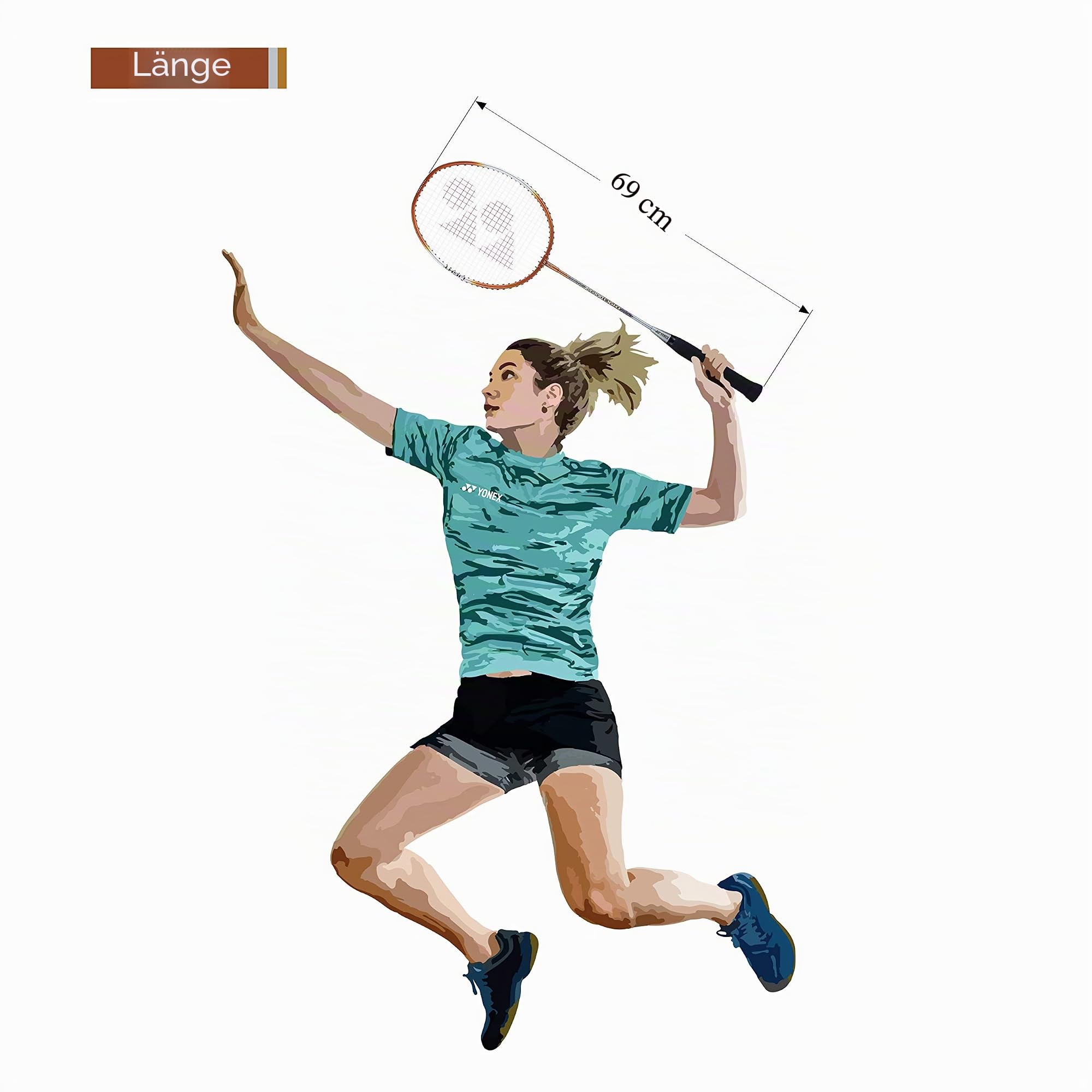 YONEX Badminton Racquet Set of 2