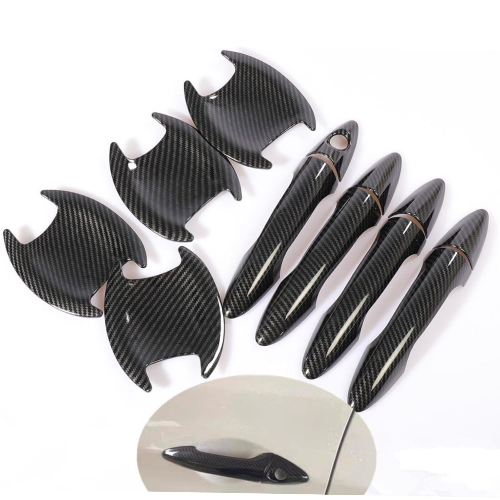 Garniture poignée carbone Dodge Attitude finition premium voiture