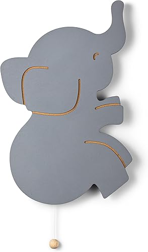 Lumipets Globos de elefante iluminados, lámpara de elefante iluminada para montar en la pared, letrero de luz de elefante a pilas, luz nocturna de