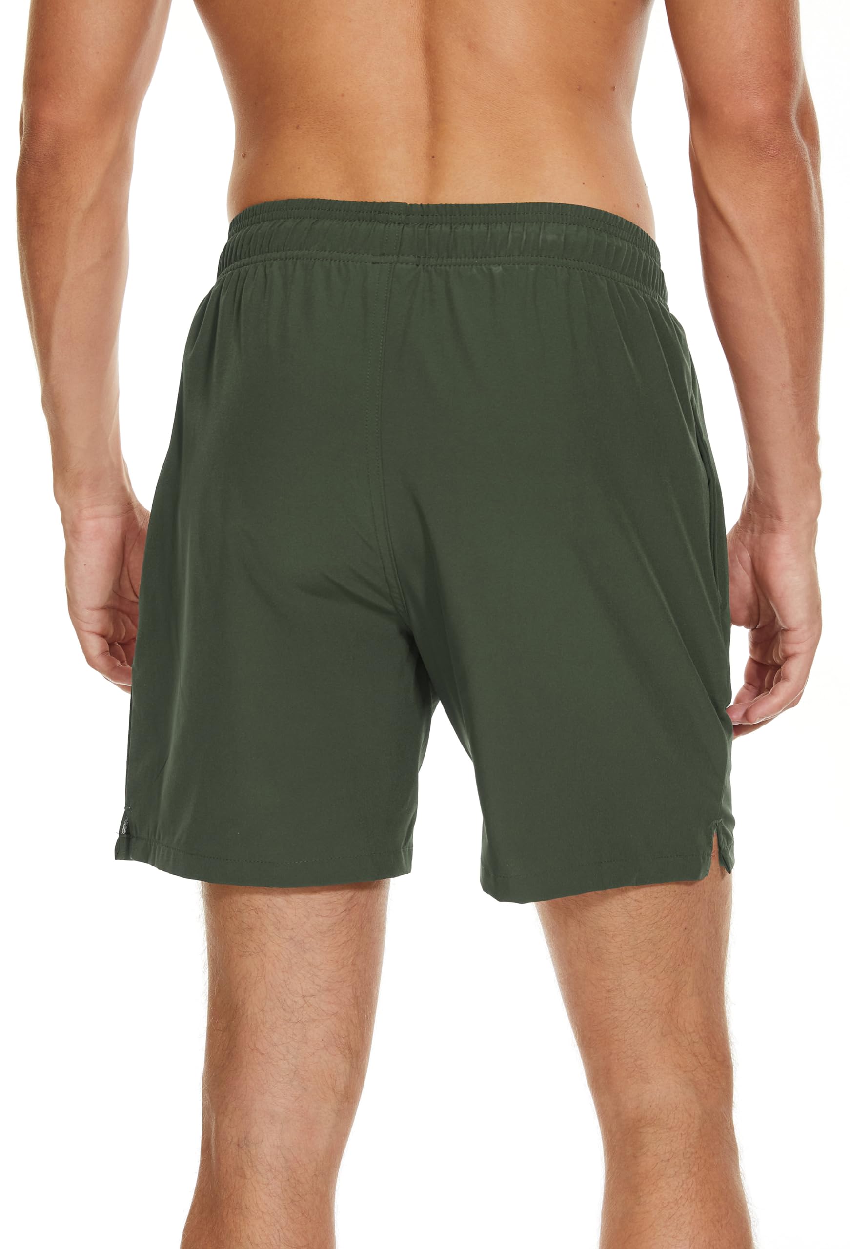 Pantaloncini da Bagno Uomo Tessuto ad Asciugatura Rapida Costume Bagno Uomo con Boxer Slip Foderato e Tasche, Costume Piscina Uomo Fodera a Compressione 2 in 1 Pantaloncini Mare Uomo