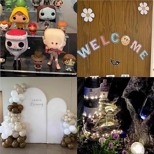 Miniatura 6 de Puntos de Pegamento Transparentes Removibles Sticky Tack, Masilla para Póster Resistente al Agua Puntos de Doble Cara para Decoración de Fiestas