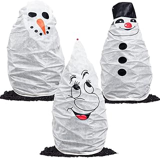 Winter Plant Covers Freeze Protection 3 Pieces Outdoor Plant Frost Blankets No-woven Tree Cover Christmas Tree Frost Prote...
