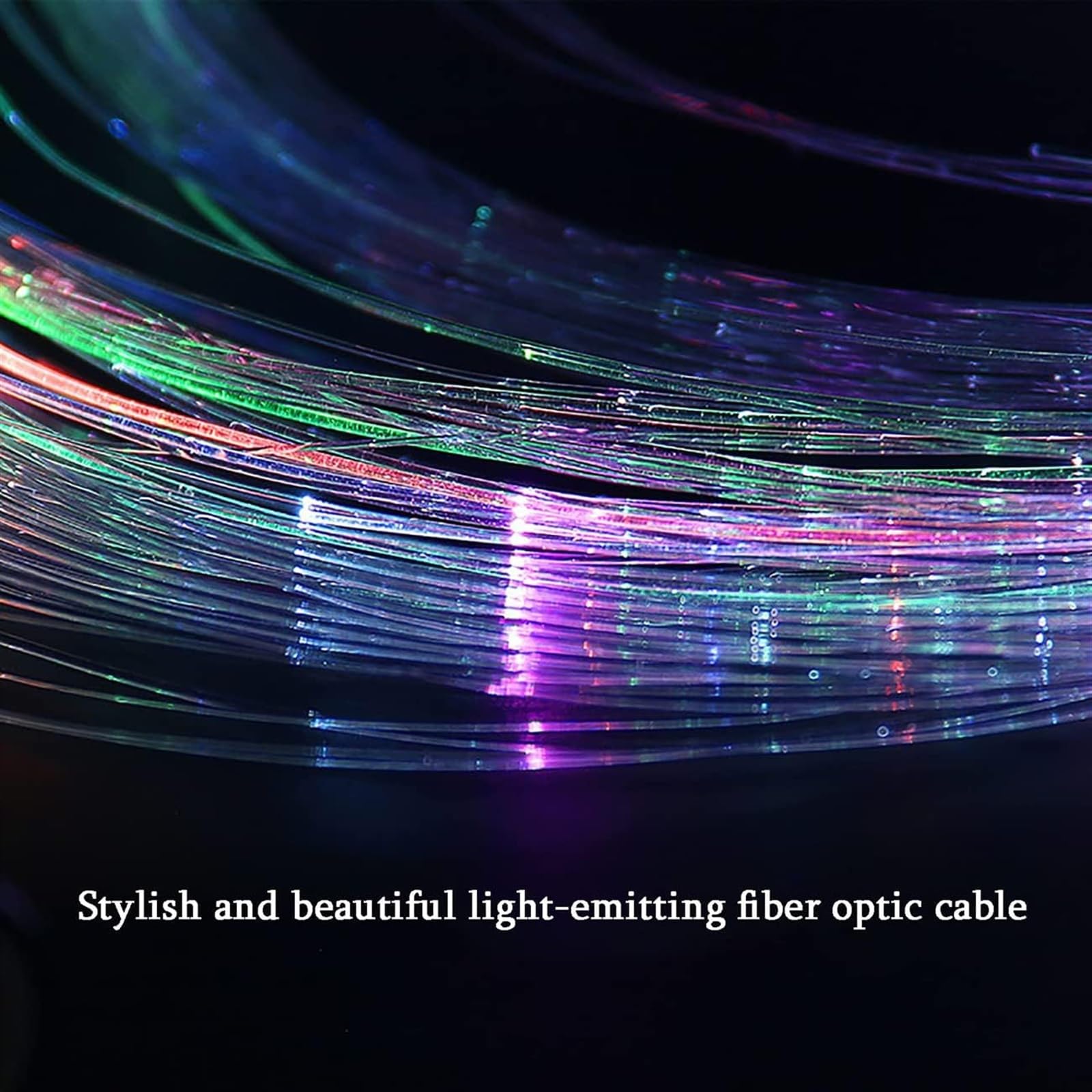 Fouet à fibre optique LED, fouet spatial de danse pivotant à
