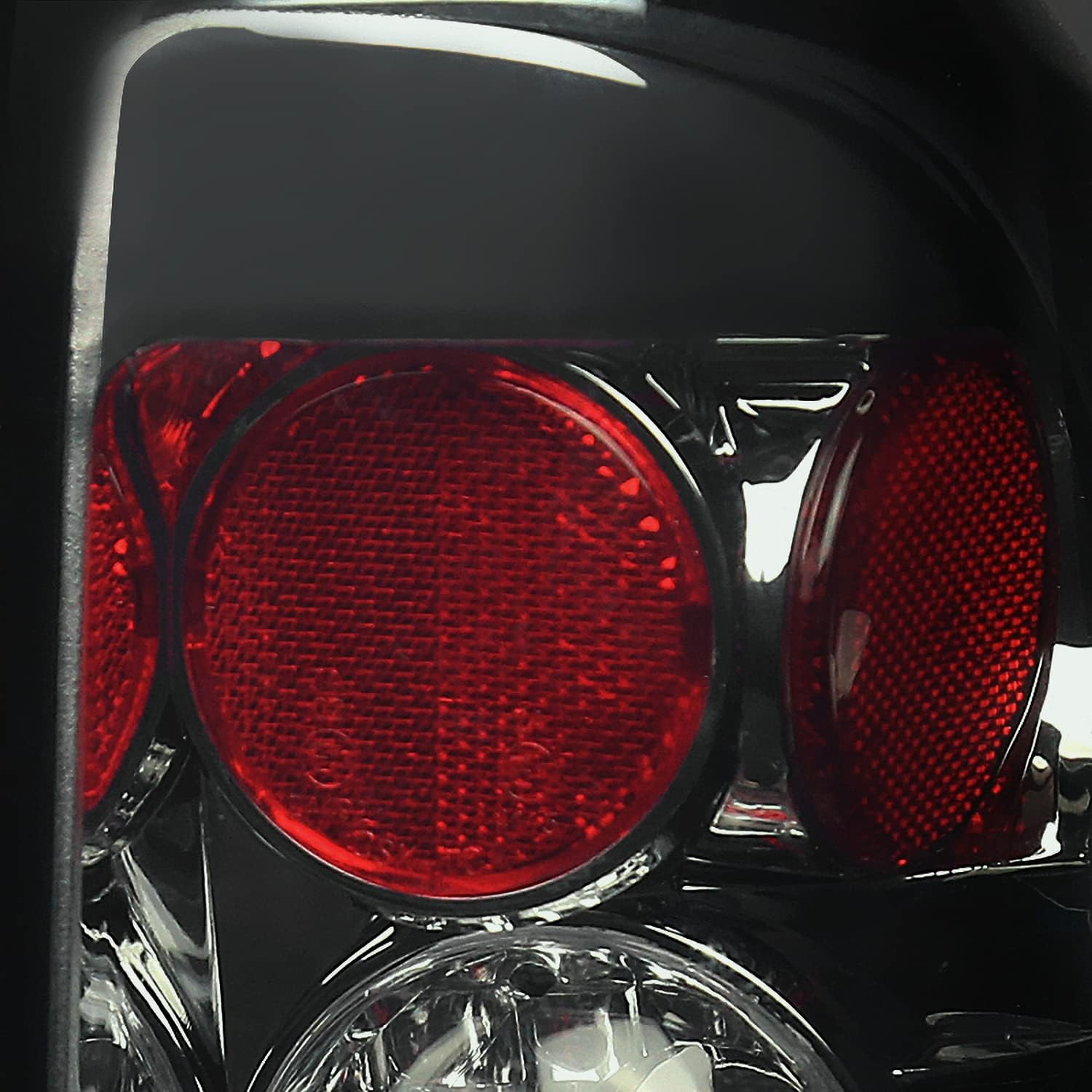 SPEC-D TUNING Smoke Lens Tail Lights Compatible with 1997-2004 Dodge Dakota, Left + Right Pair Assembly