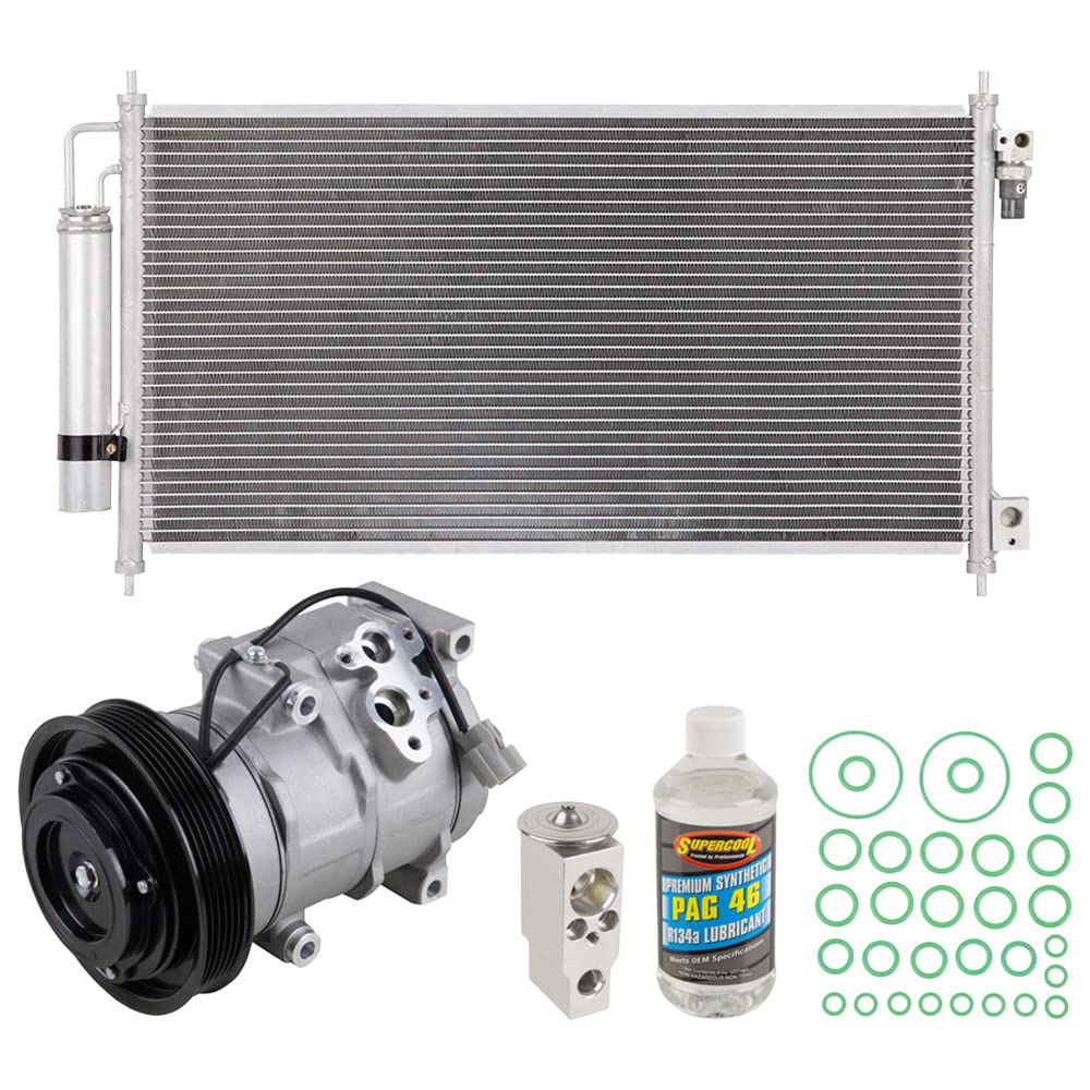 A/C Condenser & Receiver Drier For 2004-2008 Acura TL - AM Autoparts Replacement With 10-Year Warranty