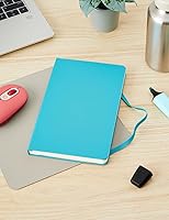 Vista 4 de Moleskine Classic Notebook, Hard Cover, Large (5" x 8.25") Plain/Blank, Reef Blue, 240 Pages